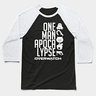 One Man Apocalypse Baseball T-Shirt